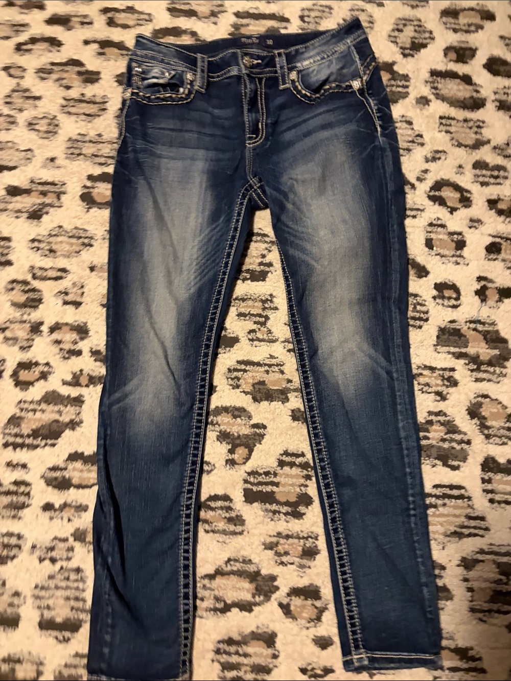 Miss Me Dark Blue Skinny Jeans